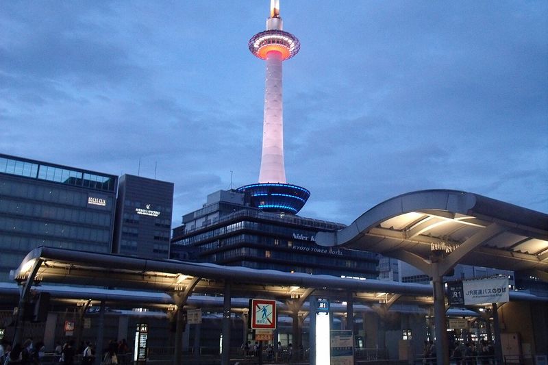 京都タワーと街並み